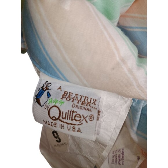 Peter Rabbit Baby Quilt With Ruffled Edges & Embroidered Design Blanket, Beatrix - Picture 7 of 8